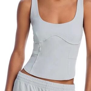 Women's Light Gray Sleepwear Top